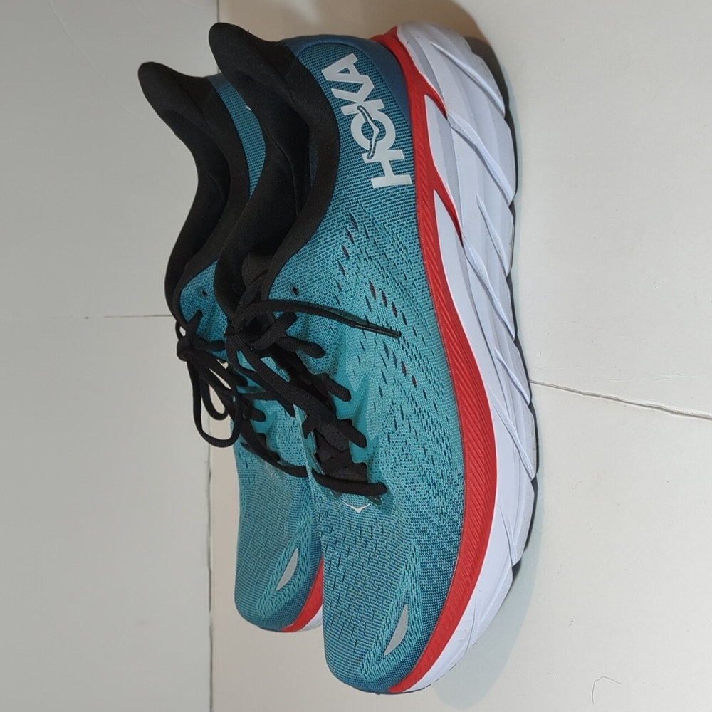 Hoka One One Clifton 8 Men's Real Teal, Aquarelle 1119393 RTAR size 13d - Picture 2 of 15